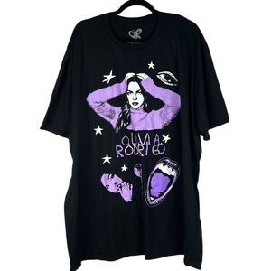 Olivia Rodrigo Black White & Purple Concert Band T-Shirt Size 3X New without tag